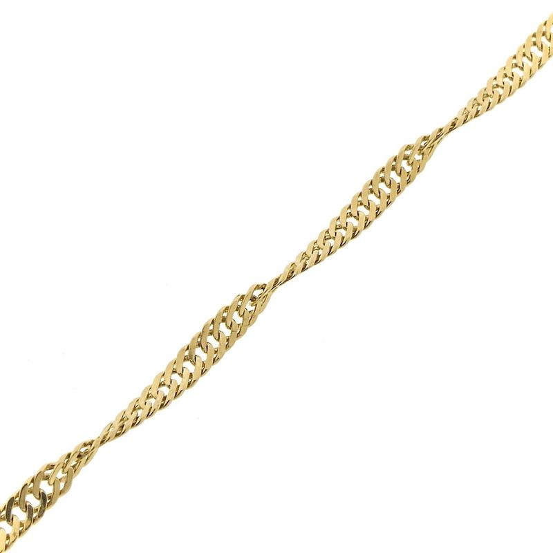 Image 9 of Gold twisted link bracelet | 21.5 cm