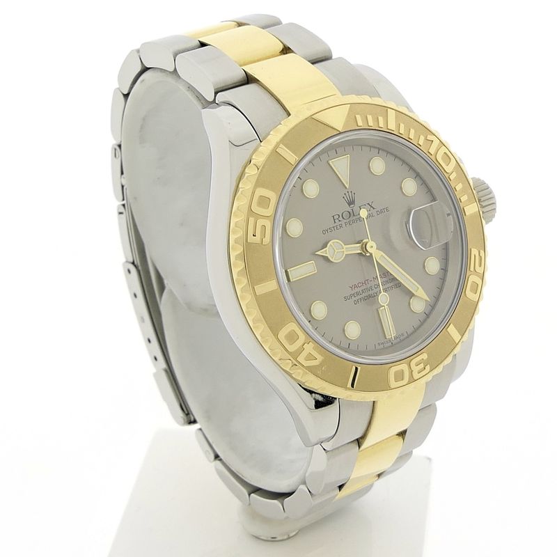 Image 3 of Rolex Yachtmaster 16623; 18k gold/steel men's watch