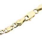 Afbeelding 5 van Bicolor gouden valkenoog schakelketting