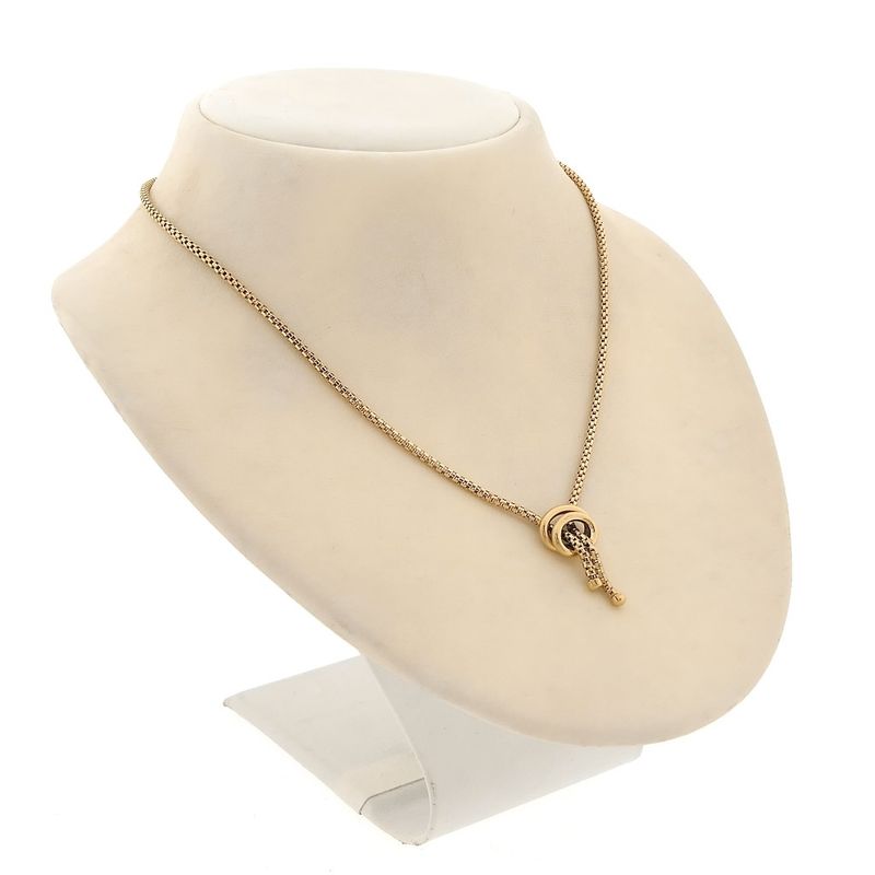 Image 3 of Gold link chain with fixed pendant