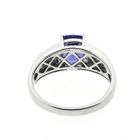 Image 7 of 18-karat white gold ring with iolite and diamond | 0.27 ct.