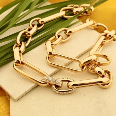 Image 2 of ROOS1835; Rose Gold Necklace with Diamonds; 1.78 ct.