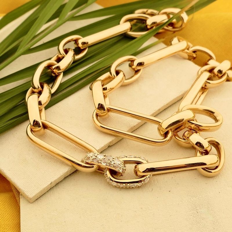 Image 2 of ROOS1835; Rose Gold Necklace with Diamonds; 1.78 ct.