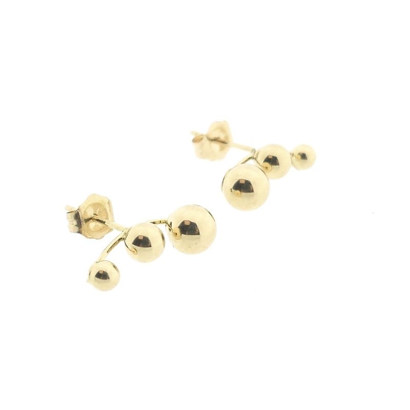 Image 7 of Gold stud earrings | Balls