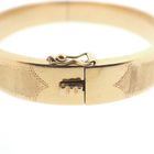 Image 3 of 18 ct. Gold vintage slave bracelet with engravings | Ø 62mm