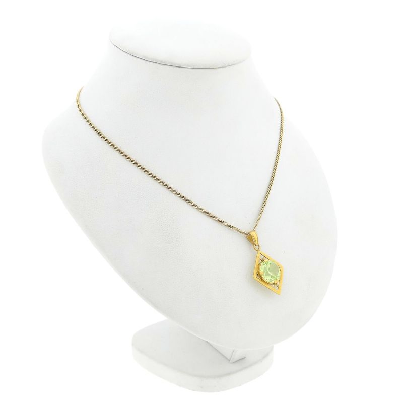 Image 5 of 22K Gold Pendant with Green Sapphire