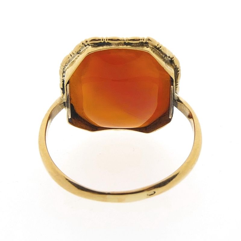 Image 5 of Vintage gold ring with carnelian | Family crests