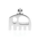 Image 10 of Solid silver pendant of an abstract elephant.