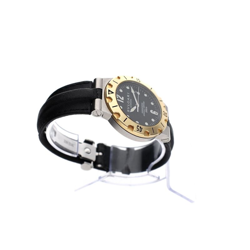 Image 13 of Bvlgari Diagono Diver SD38SG; Automatic gold/steel watch