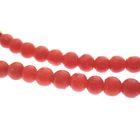 Image 6 of Blood coral bead necklace with gold clasp; Antique | 36 cm