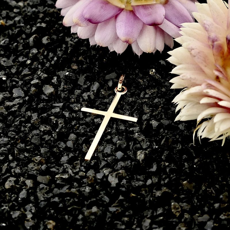 Image 2 of Gold Cross Pendant