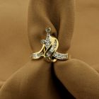 Image 2 of Gold ring with zirconia