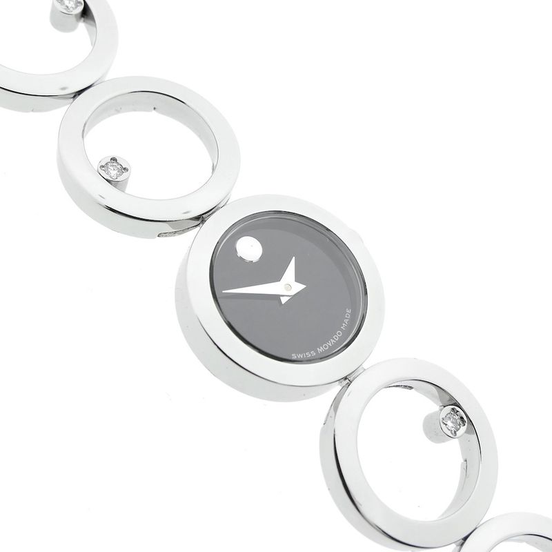 Image 5 of Movado 84 A1 1811 Ono Museum; Women's watch with diamonds