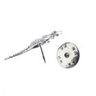 Image 3 of Silver Dinosaur Button | T-Rex