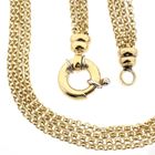 Image 1 of Gold jasseron link chain with four strands