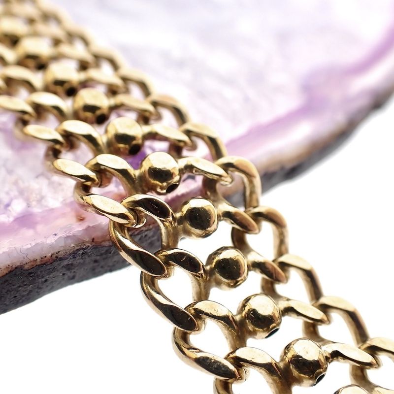 Image 10 of 8-karat fantasy link bracelet | 22 cm