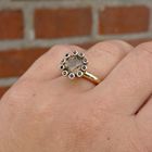 Image 9 of Gold 'Sprite' ring with smoky quartz and sapphire | SOURCE (copy)