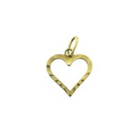 Gold pendant of a heart