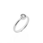 Image 1 of White gold solitaire ring with diamond; 0.40 ct.