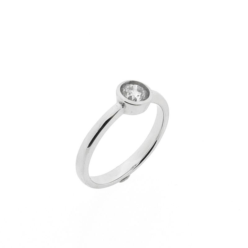 Image 1 of White gold solitaire ring with diamond; 0.40 ct.