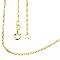 Gold gourmet link chain | 50 cm