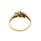Image 2 of Gold ring with diamond; 0.03 ct.