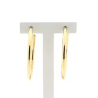 Vintage gold earrings; Ø 48.0 mm