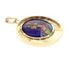 Image 2 of Vintage gold pendant with enamel portrait