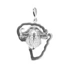 Image 1 of Silver pendant with African buffalo