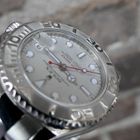 Image 12 of Rolex Yachtmaster 168622; Unisex watch with platinum bezel/dial