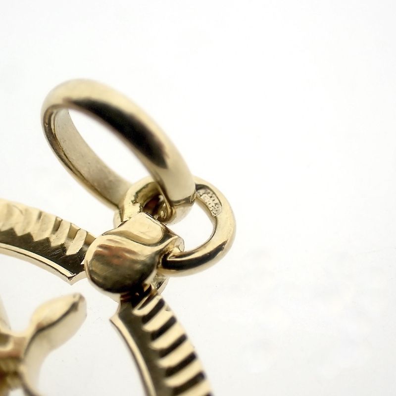 Image 4 of Gold zodiac sign pendant; Leo | Fabiola