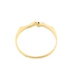 Image 2 of Gold ring with diamond; 0.03 ct.