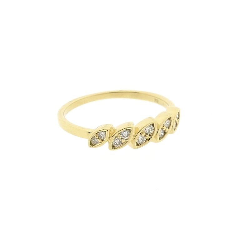 Image 4 of 18-karat gold ring with 0.10 ct diamond
