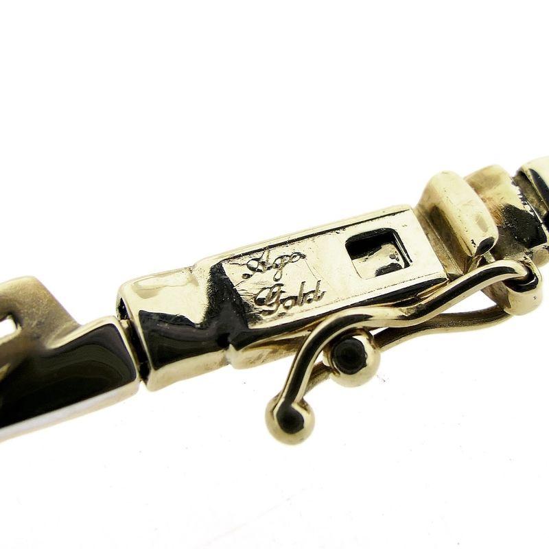 Image 6 of Two-tone gold necklace with zirconia