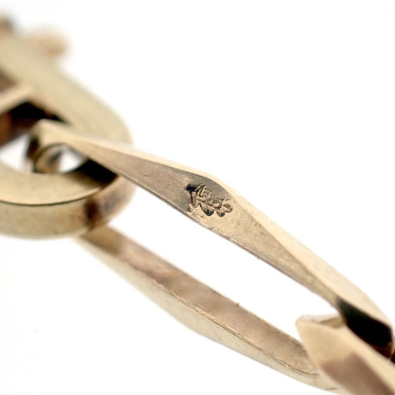 Image 8 of Gold closed forever link bracelet | 19.5 cm