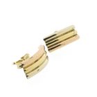 Image 7 of Tricolor gold stud earrings