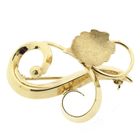Image 1 of Vintage artistic gold brooch
