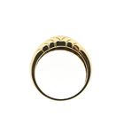 Image 5 of Gold Ring with Ribbed Pattern and Diamond; 0.02 ct; 14K; Size 17.5