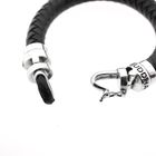 Image 5 of Silver leather Buddha to Buddha bracelet | 20 cm