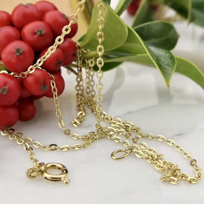 Image 7 of 8-karat anchor link chain | 57 cm