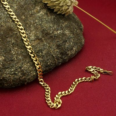 Gold gourmet link bracelet | 20 cm Image 2 of Gold gourmet link bracelet | 20 cm