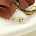 Image 2 of Gold solitaire ring with diamond | 0.03 ct.