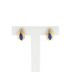 Image 1 of 18 ct. Gold stud earrings with sapphire