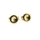 Image 4 of Gold stud earrings with zirconia