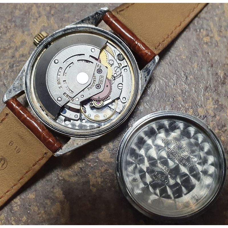 Image 9 of Rolex Date 1550; Gold capped automatic watch