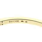 Image 6 of Diamond gold bangle with diamonds; Size M