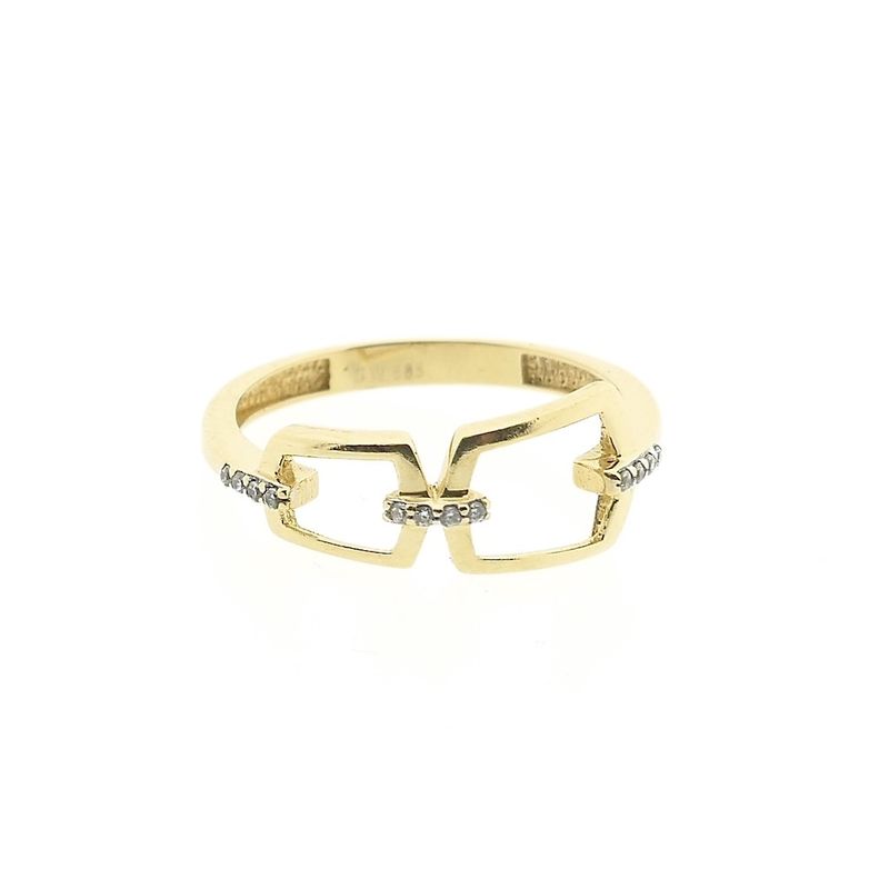 Image 3 of Gold fantasy ring with zirconia