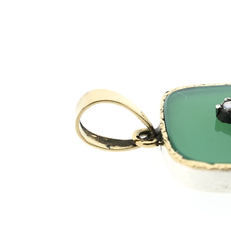 Image 5 of Gold/silver pendant with a mix of gemstones