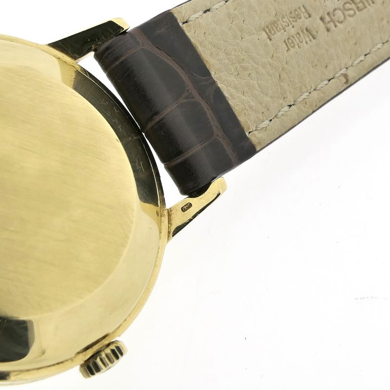 Image 12 of Omega Geneva 'Zephyr Dial' 14720 2; Vintage 18k gold watch