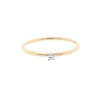 Image 7 of Gold solitaire ring with diamond | 0.04 ct.